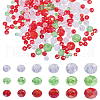 GOMAKERER 18 Strands 18 Styles Christmas Theme Electroplate Glass Beads Strands EGLA-GO0001-01-1