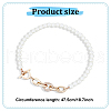 ANATTASOUL 2Pcs 2 Colors ABS Plastic Pearl Beaded Necklaces Set for Women NJEW-AN0001-21-2