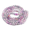 Baking Painted Crackle Glass Bead Strands DGLA-R053-05P-2