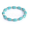 Vintage Oval Synthetic Turquoise Beaded Bracelets for Women FL7669-8-1