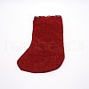 Santa Claus Cloth Hanging Christmas Stocking HJEW-SZC0004-17-2