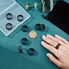 Unicraftale 10Pcs Stainless Steel Grooved Finger Ring Settings STAS-UN0039-22D-2