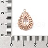 Brass Micro Pave Cubic Zirconia Pendants KK-E791-02RG-3