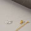 Water Drop Glass Pendant Necklaces with Colorful Fish Line for Women HA3366-1