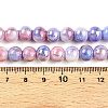 Electroplated Glass Beads Strands GLAA-C023-01E-4