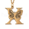 PVD Vacuum Plating 201 Stainless Steel Necklaces NJEW-R267-01X-G-1