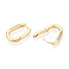 Brass Micro Pave Clear Cubic Zirconia Hoop Earrings EJEW-N061-04G-3
