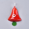 Christmas Handmade Lampwork Big Pendants LAMP-G141-07-1