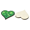 Saint Patrick's Day Single Face Printed Wood Pendants WOOD-E016-06-2