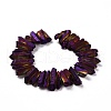 Natural Quartz Crystal Points Beads Strands G-K181-B18-2