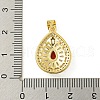 Rack Plating Brass Pave Cubic Zirconia Pendants KK-U029-28G-03-3