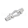Tarnish Resistant Ion Plating(IP) 304 Stainless Steel Magnetic Clasps with Glue-in Ends X-STAS-K282-02P-1