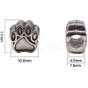 Tibetan Style Zinc Alloy European Beads PH-MPDL-R038-008AS-2
