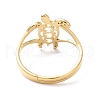 Ion Plating(IP) 304 Stainless Steel Hollow Out Tortoise Adjustable Ring for Women RJEW-I097-02G-3