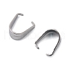 Tarnish Resistant 201 Stainless Steel Snap on Bails STAS-E076-16-3