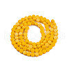 Opaque Solid Color Glass Beads Strands GLAA-N052-05B-A04-2
