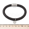 Braided Microfiber Leather Cord Bracelets BJEW-D304-13P-01-3