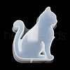 Lovely Cat Shape Candlestick Silhouette Silicone Molds SIMO-C010-01D-5