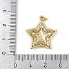 Brass Micro Pave Cubic Zirconia Pendants KK-S528-02G-3