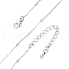 2.5MM Brass Ball Snake Chain Necklaces for Women Men KK-P302-03P-4