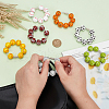 Wood Sports Ball Beads Pendant Decoration HJEW-FG00004-3