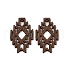 Poplar Dye Wood Pendants WOOD-S060-01D-1