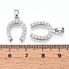 Brass Micro Pave Cubic Zirconia Pendants KK-N254-240P-3