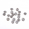 6-Petal Tibetan Style Alloy Flower Bead Caps TIBEB-P002-03AS-NR-1