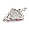 Dancing Girl Alloy Rose Rhinestone Brooch JEWB-Q045-04P-01-2