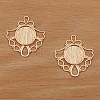Alloy Pendant Cabochon Settings PW-WGB5C45-03-1