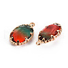Gradient Color Glass Pendants GLAA-S193-006-B12-3