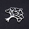 Tarnish Resistant 201 Stainless Steel Hollow Pendants STAS-Q201-JN298-1-2