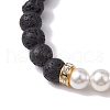 Moon 304 Stainless Steel Charm Bracelets BJEW-JB10310-01-4