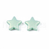 Spray Painted Frosted Opaque Acrylic Beads ACRP-S679-43B-3