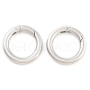 Non-Tarnish 304 Stainless Steel Spring Gate Rings X-STAS-Q032-1B-2