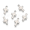 Tarnish Resistant 304 Stainless Steel Tiny Cross Charms STAS-E104-34P-2
