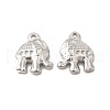 Non-Tarnish 304 Stainless Steel Pendant Rhinestone Settings STAS-E182-16P-1