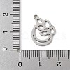 201 Stainless Steel Pendants STAS-S157-04P-3