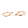 201 Stainless Steel Charms STAS-C021-06G-O-2