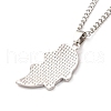 Best Friends Alloy Pendant Necklaces NJEW-K124-02A-P-7