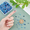 DICOSMETIC 4 Strand 4 Color Transparent Electroplate Glass Beads Strands EGLA-DC0001-07C-3
