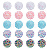 ARRICRAFT 20Pcs 5 Colors Acrylic Beads SACR-AR0001-17-1