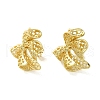 Brass Stud Earrings EJEW-B045-01G-2