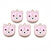 Alloy Enamel Pendants ENAM-N054-75E-1