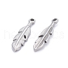 Non-Tarnish 304 Stainless Steel Pendants STAS-K213-04C-P-2