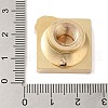 Geometric Flower Frame Brass Stamp Heads AJEW-H149-01G-07-4