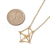 3Pcs 3 Styles 304 Stainless Steel Cable Chain Macrame Pouch Empty Stone Holder Necklace Making NJEW-JN04969-3