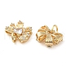 Brass with Glass Rhinestone Charms KK-H455-17G-2