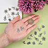 100pcs 10 Style Tibetan Style Alloy Charms TIBEP-CJ0001-38-3