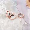 4Pcs 2 Style Alloy Glass Crystal Rhinestone Pendants PALLOY-TA0002-36D-14